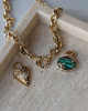 Gold Charm Heart Pendant