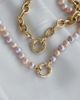 Gold ring style necklace