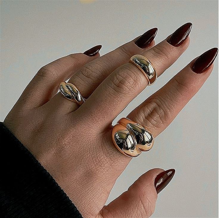 Gold Chunky Rings